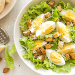 Classic Caesar Salad with Caesar Dressing on the side