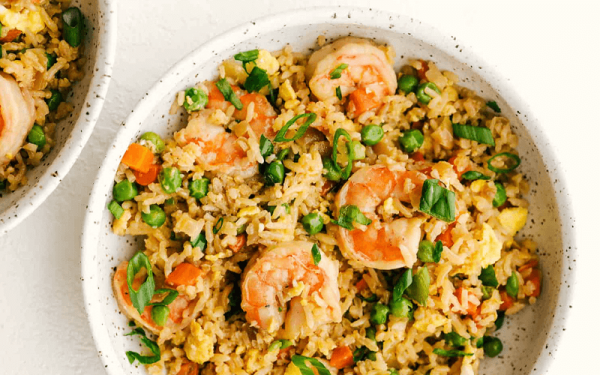Fried Rice with Shrimp and Vegetable