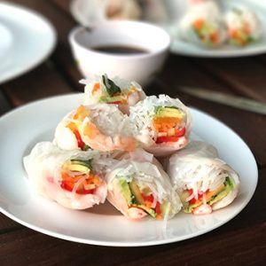 Rice Paper Rolls with Vegetables