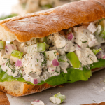 Roasted Chicken Salad with Herb and Mayonnaise Sandwich