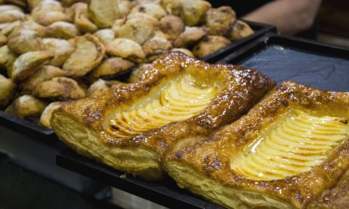 Sweet and savory take away street food in Valencia, Spain